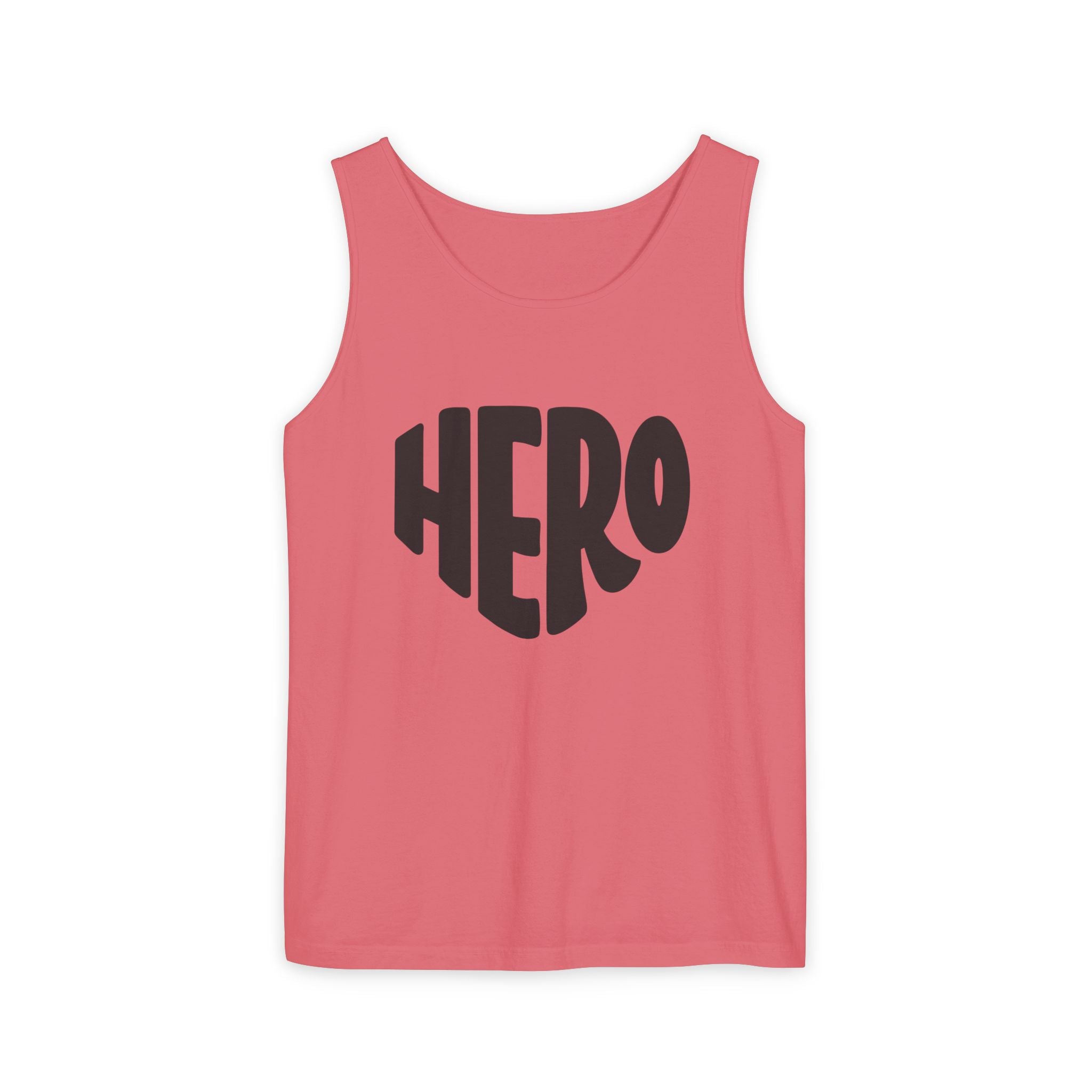 Unisex Hero Graphic Tank Top — Bold Retro "HERO" Design