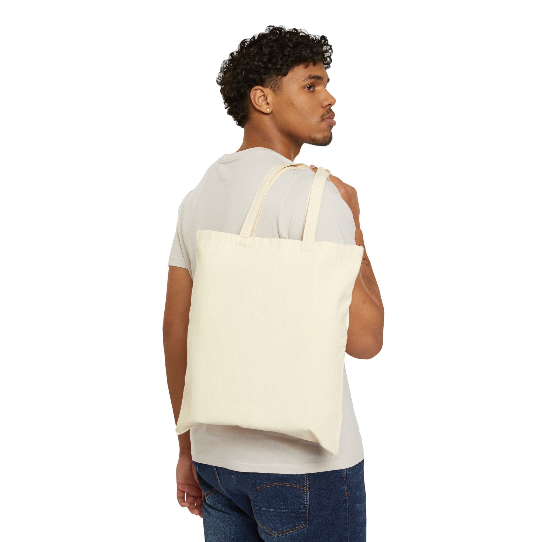 Canvas Tote Bag — Positive Quote Cotton Shopper