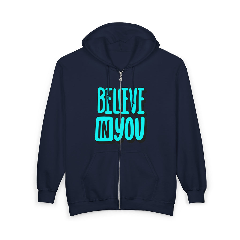 Zip Hoodie — Motivational Full-Zip Sweatshirt