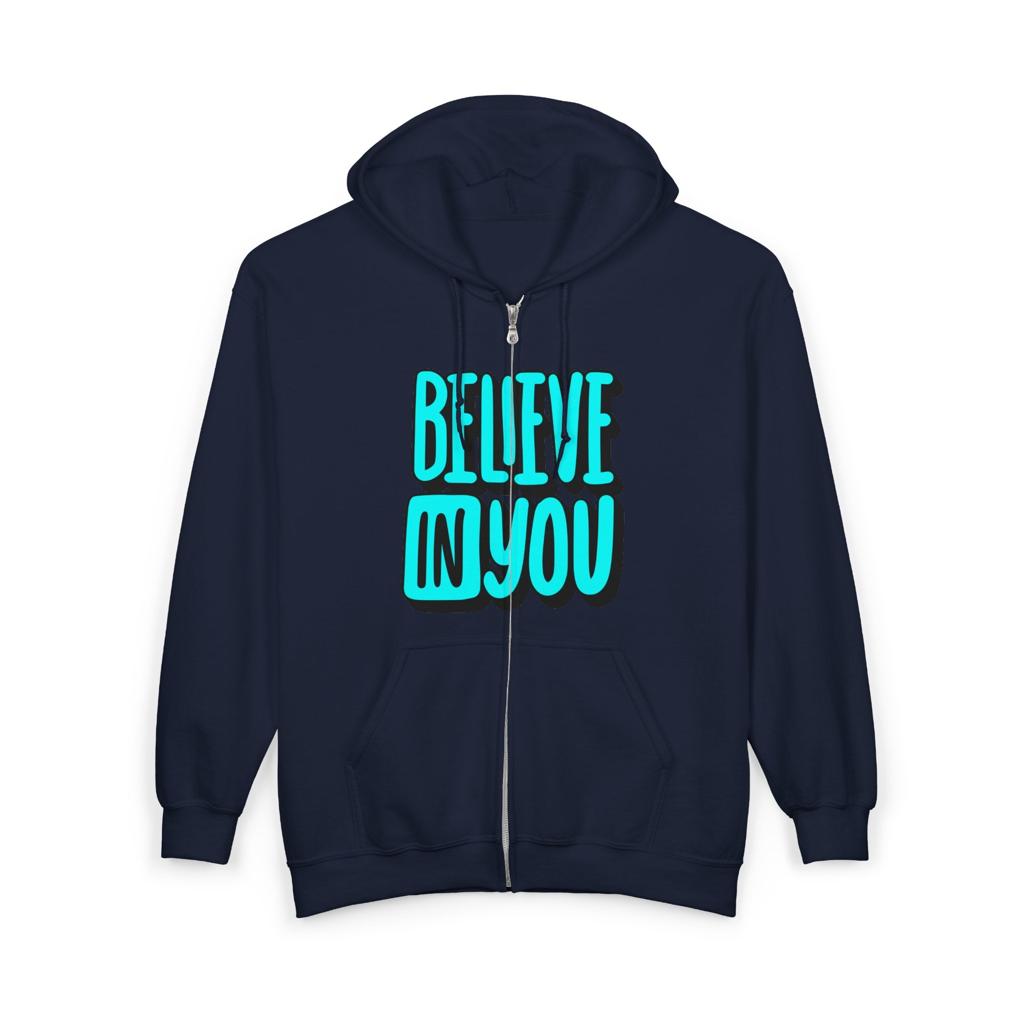 Zip Hoodie — Motivational Full-Zip Sweatshirt