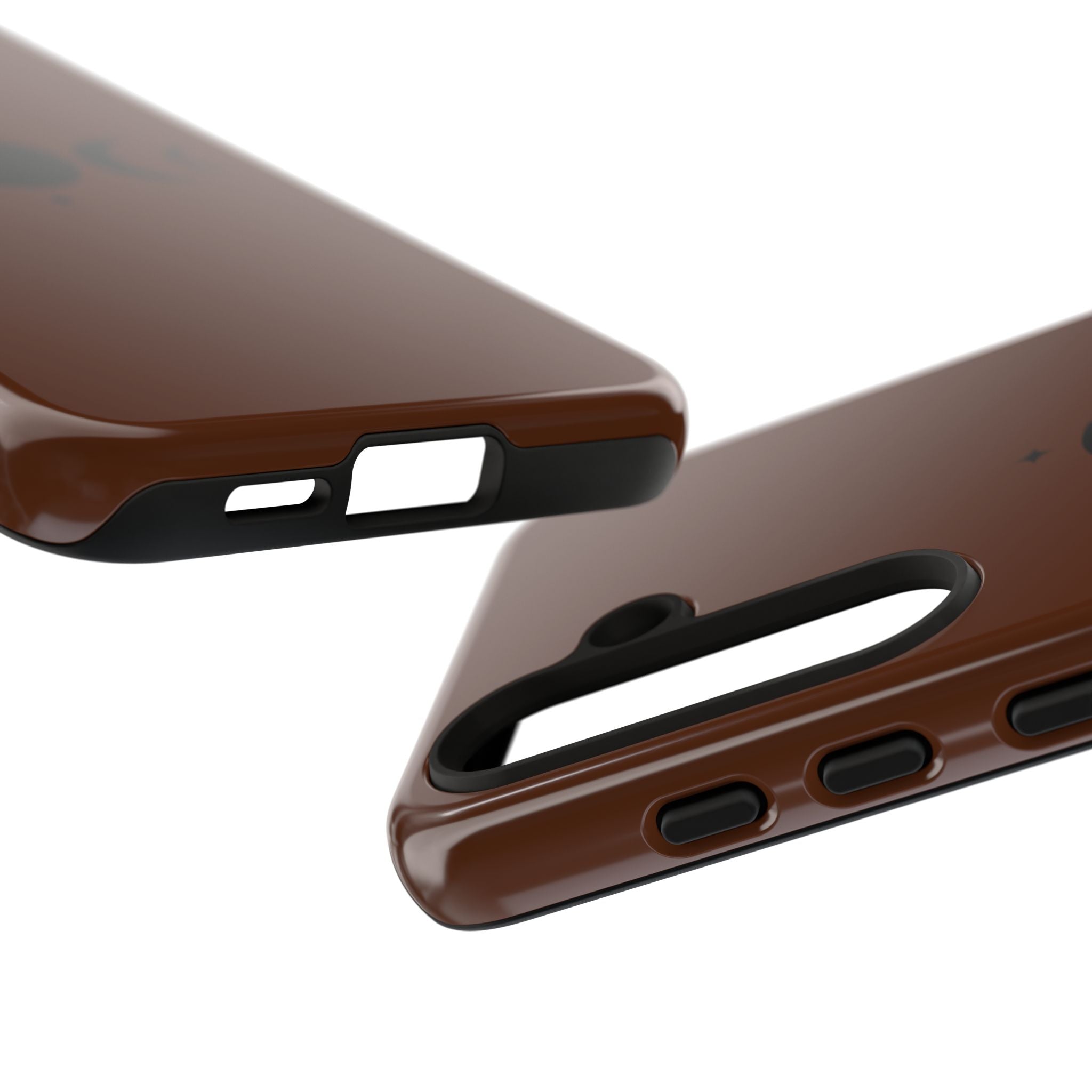 Triple Moon Phone Case — Brown Witchy Celestial iPhone Cover