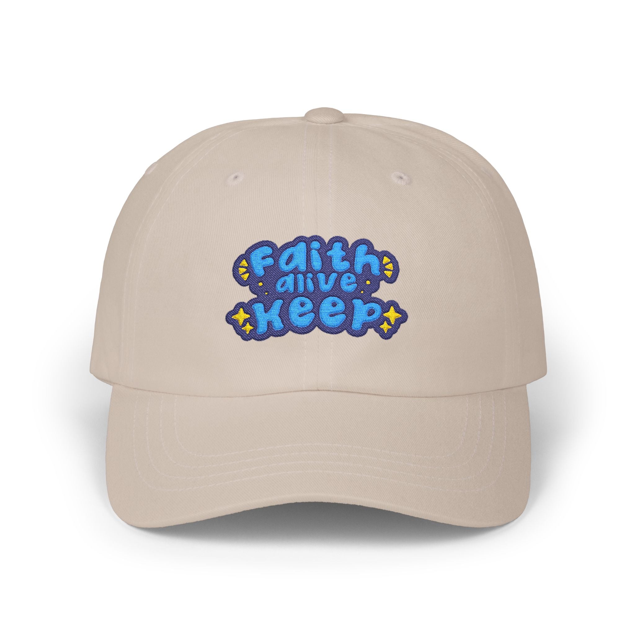 Dad Cap — 'Faith and Keep' Embroidered Inspirational Baseball Hat