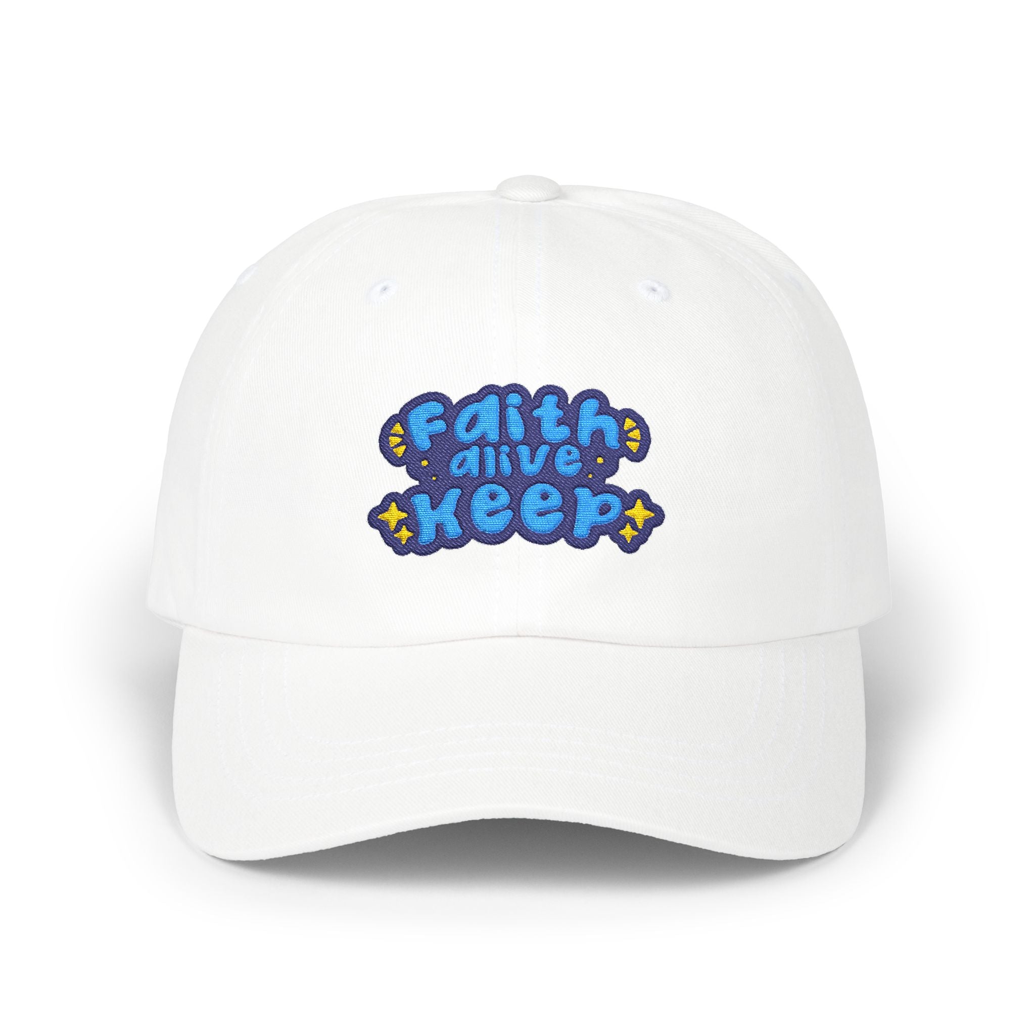 Dad Cap — 'Faith and Keep' Embroidered Inspirational Baseball Hat