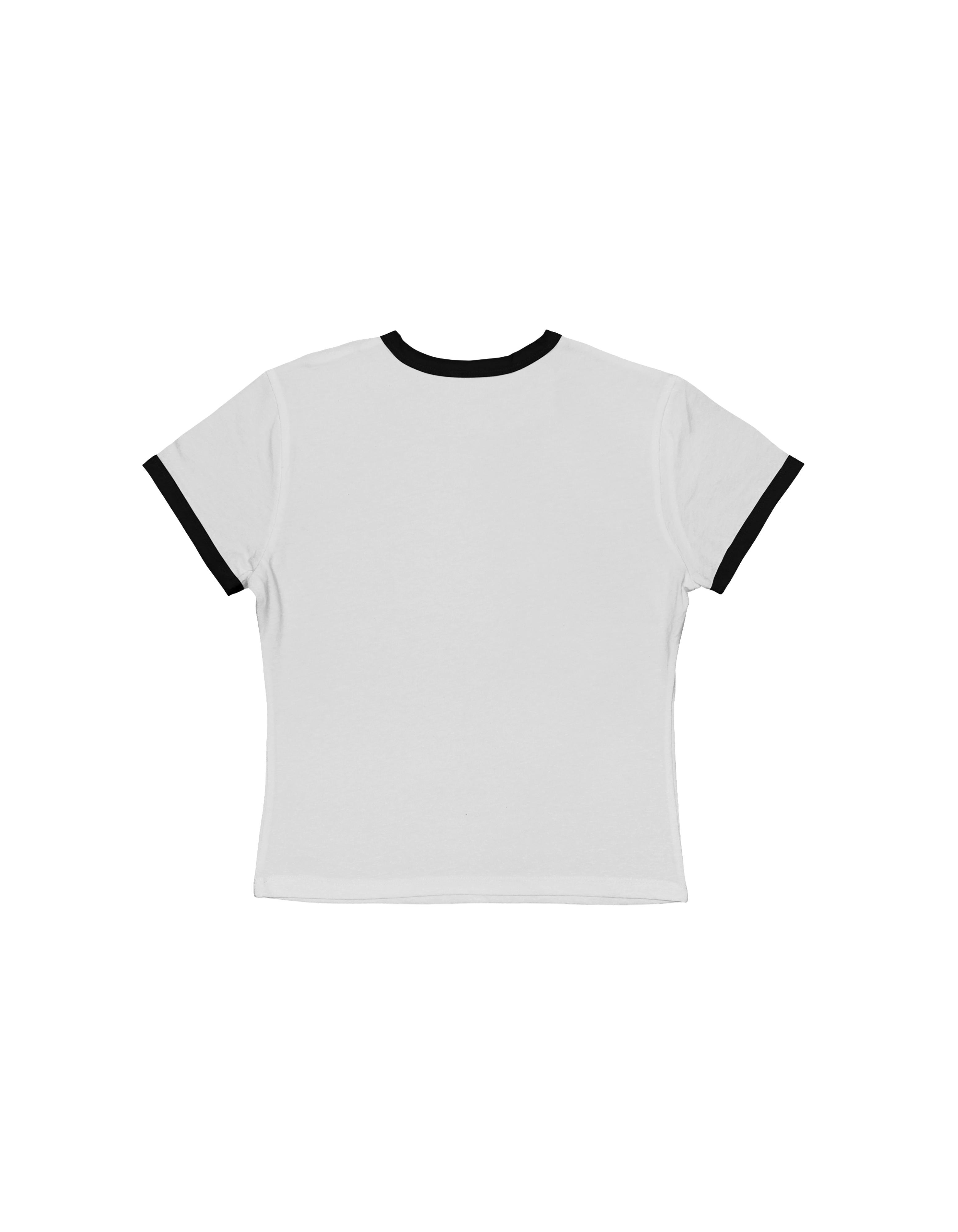 Women's Ringer Tee — Retro Mountain Graphic