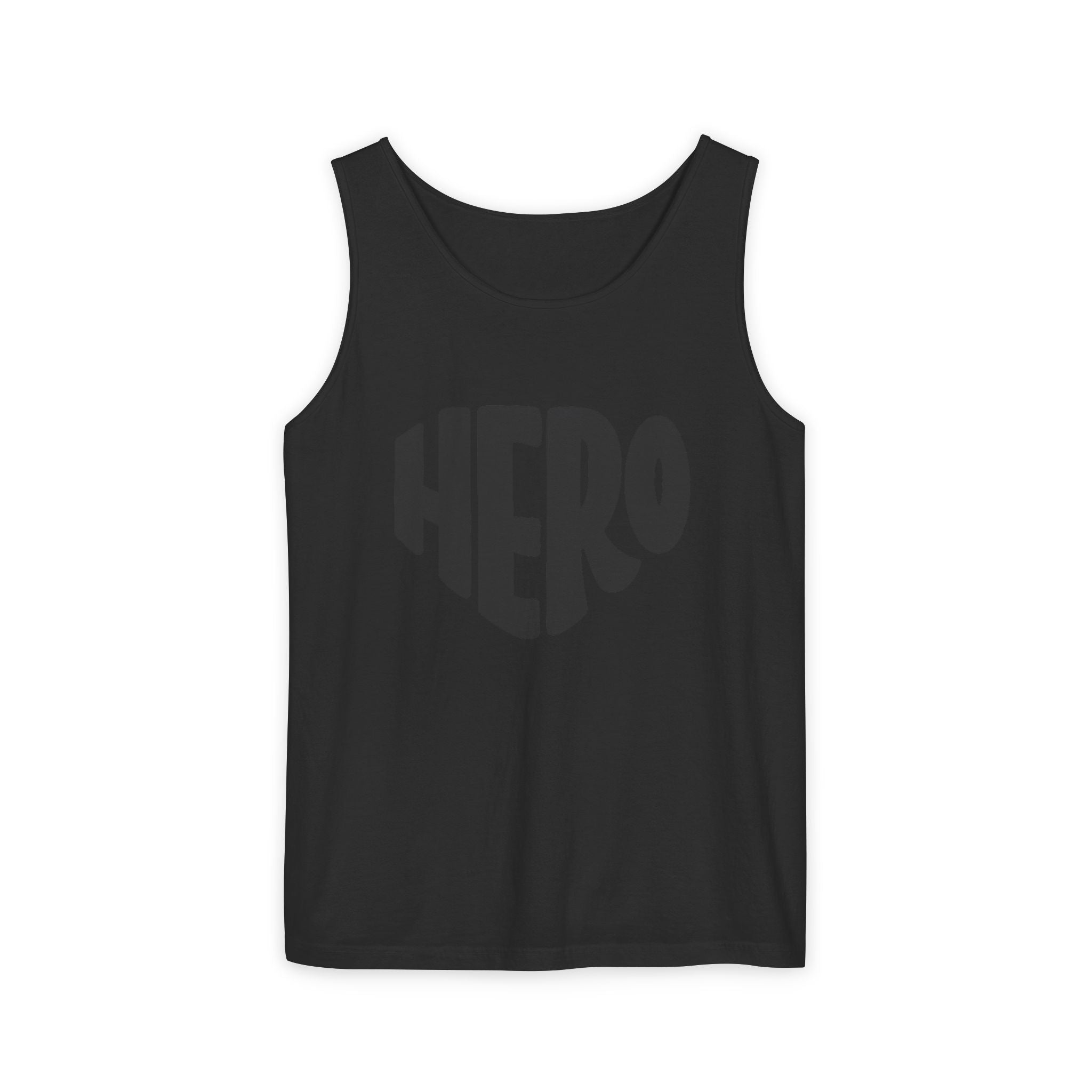 Unisex Hero Graphic Tank Top — Bold Retro "HERO" Design
