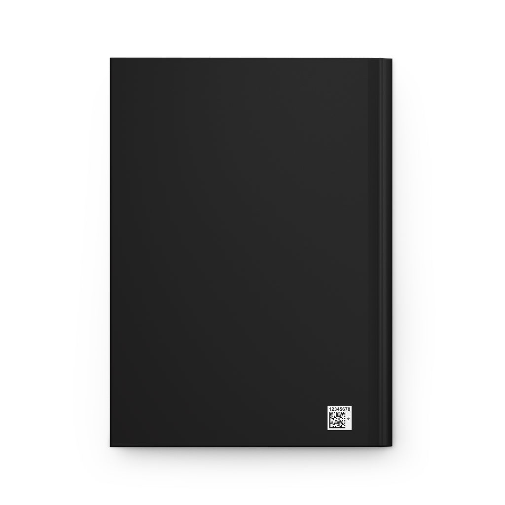 Hardcover Journal — Motivational Notebook (Black Matte, Purple Typography)
