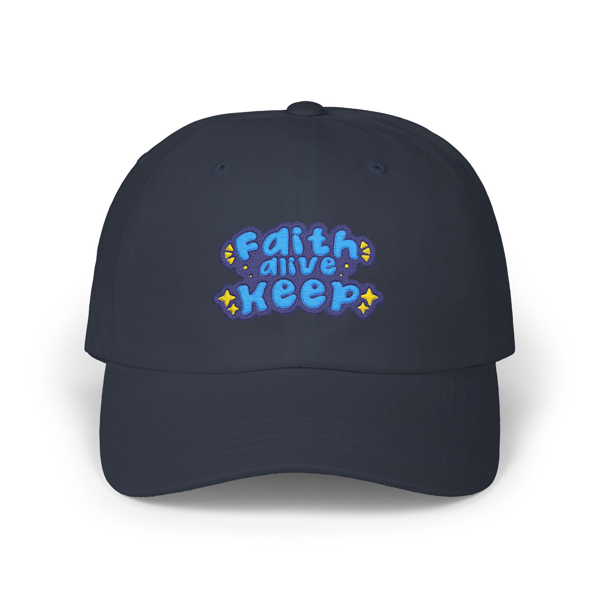 Dad Cap — 'Faith and Keep' Embroidered Inspirational Baseball Hat