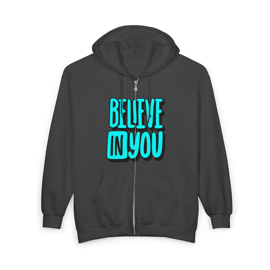 Zip Hoodie — Motivational Full-Zip Sweatshirt