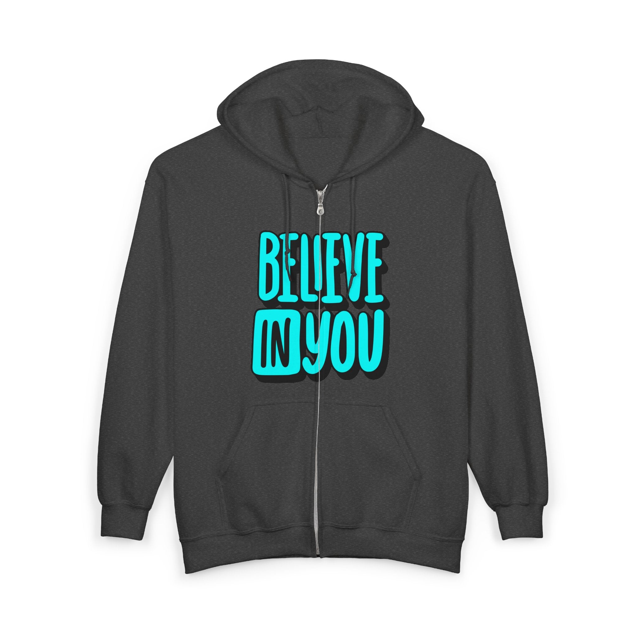 Zip Hoodie — Motivational Full-Zip Sweatshirt