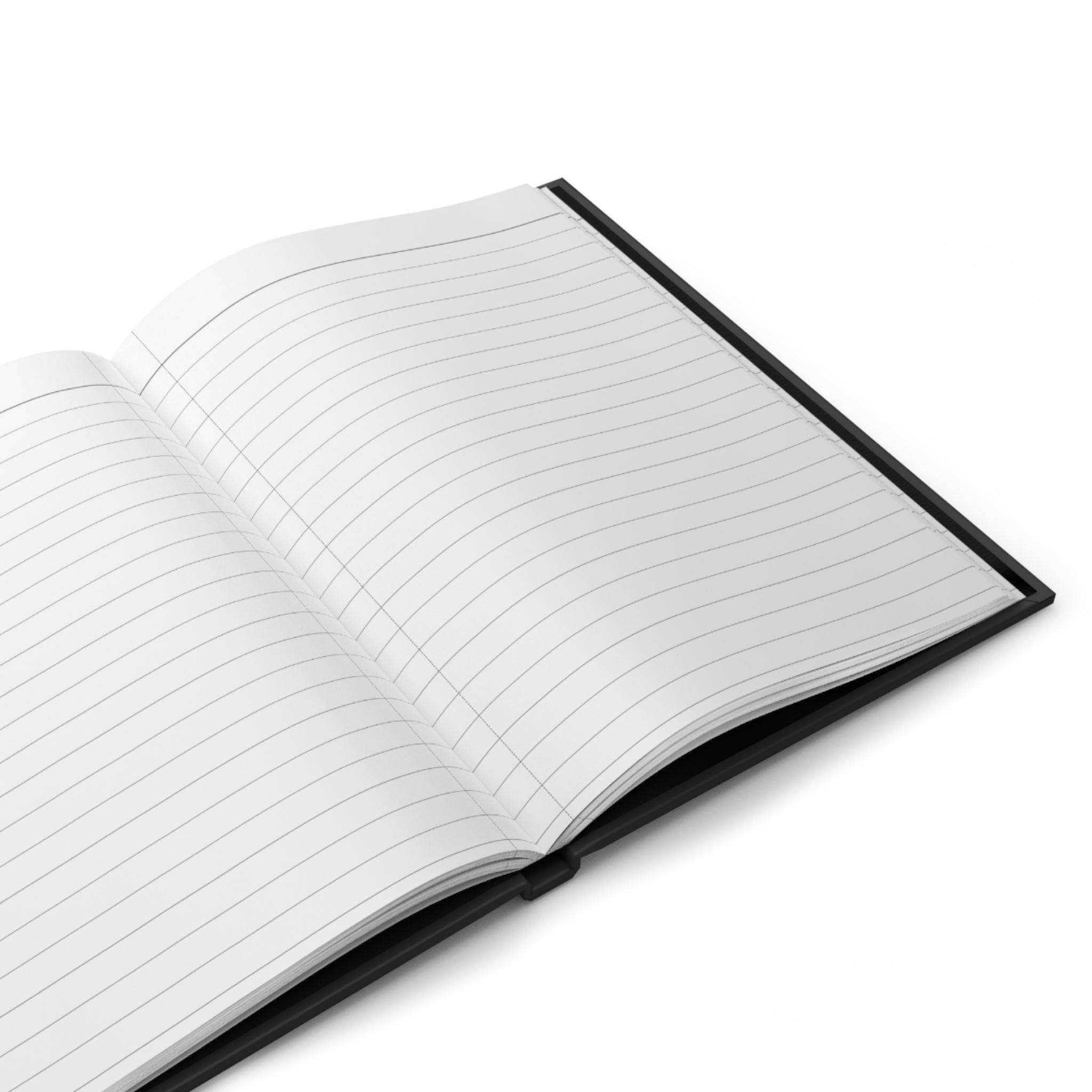Hardcover Journal — Motivational Notebook (Black Matte, Purple Typography)