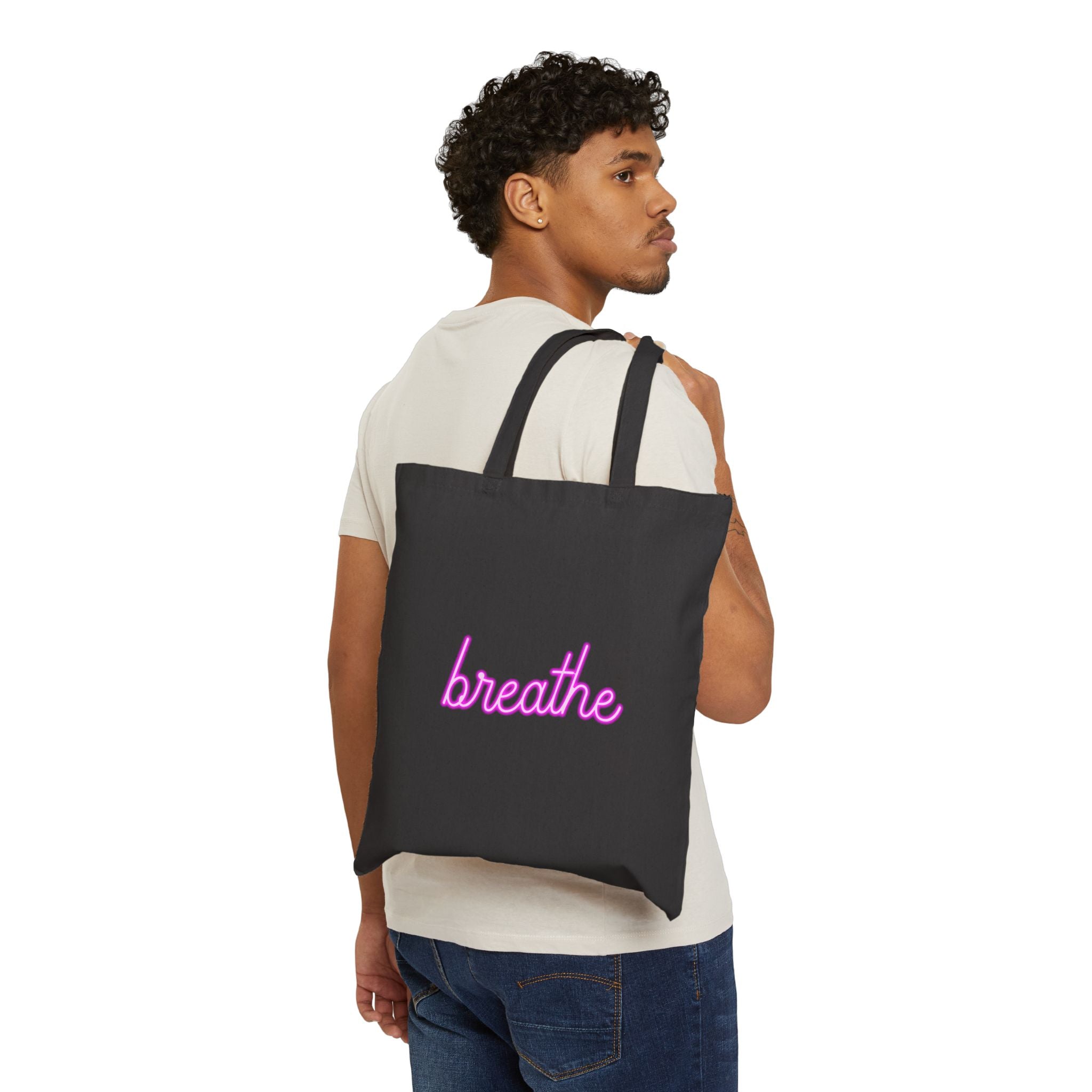 Canvas Tote — Pink Script Eco-Friendly  Bag