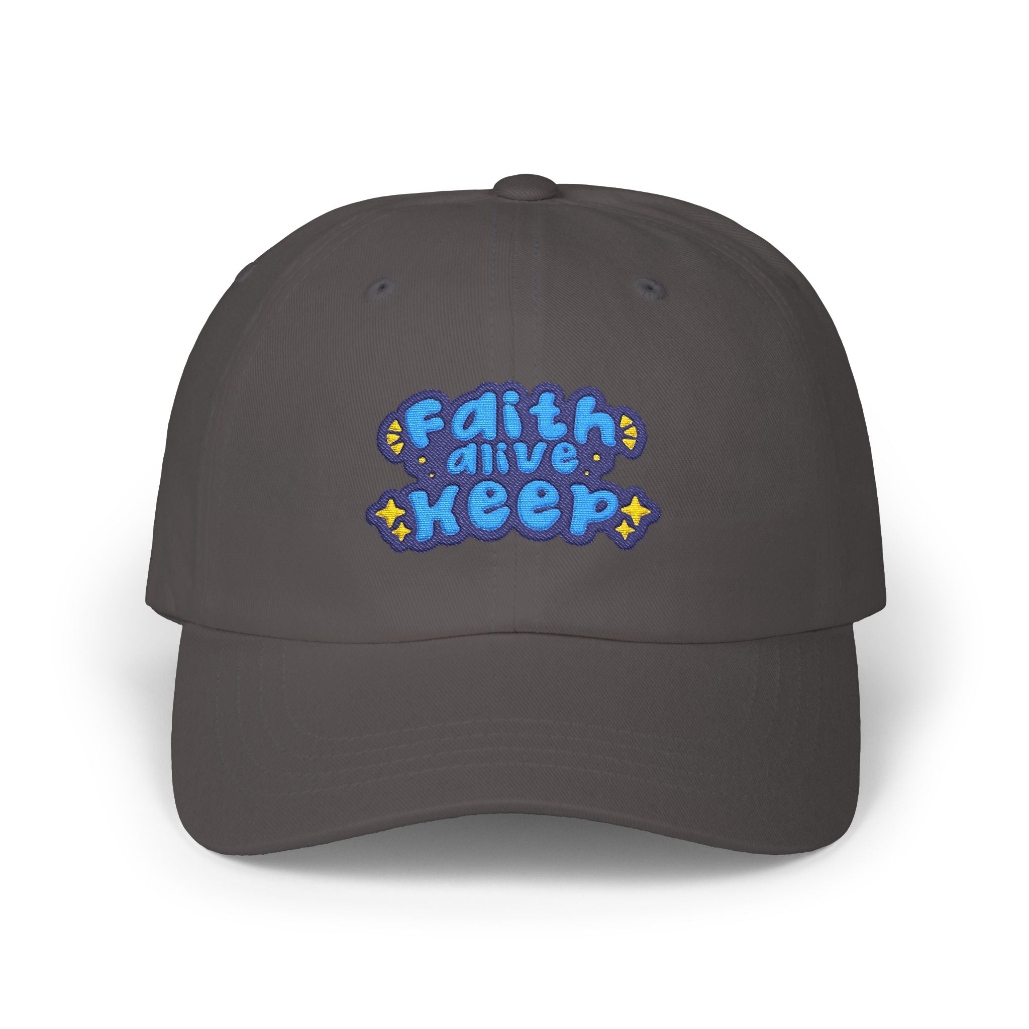 Dad Cap — 'Faith and Keep' Embroidered Inspirational Baseball Hat