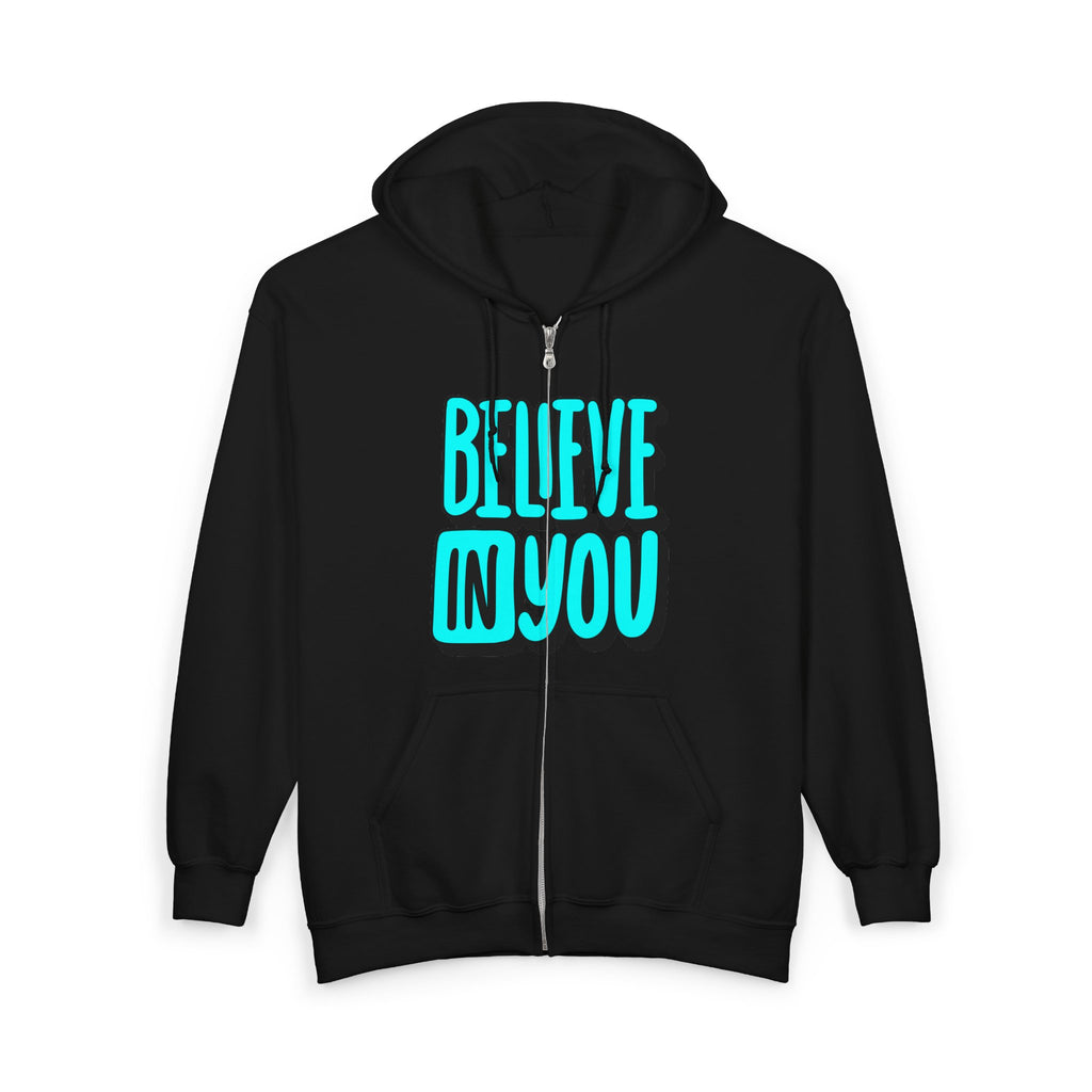 Zip Hoodie — Motivational Full-Zip Sweatshirt