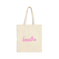 Canvas Tote — Pink Script Eco-Friendly  Bag