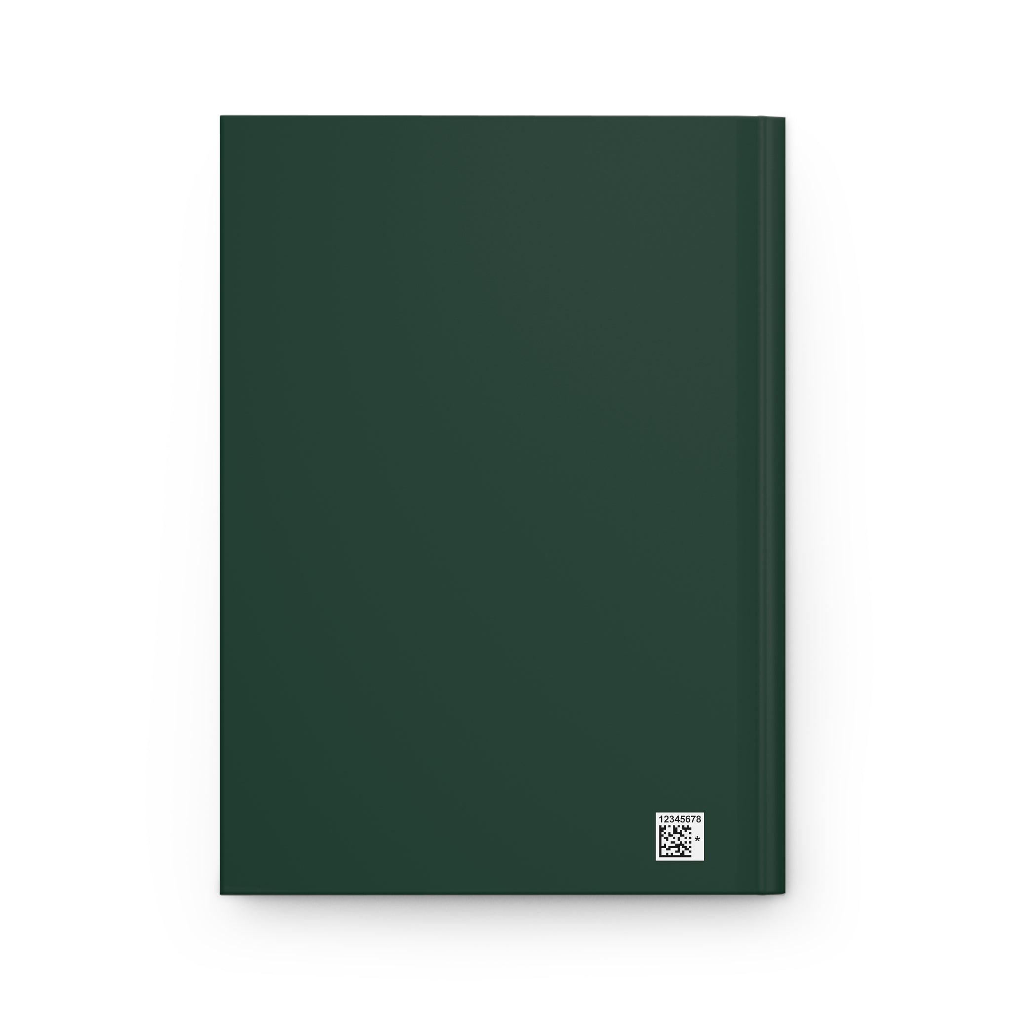 Moon Phase Hardcover Journal — Matte Green Notebook